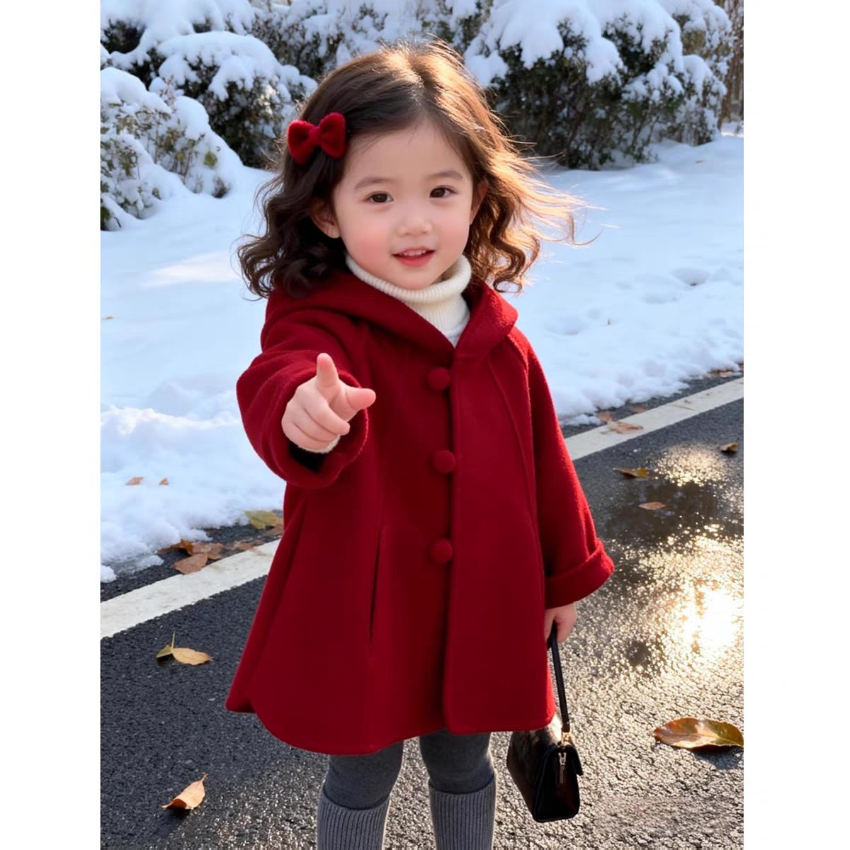 Winter Clothing For Toddlers - Abrigo de lana para niñas, otoño