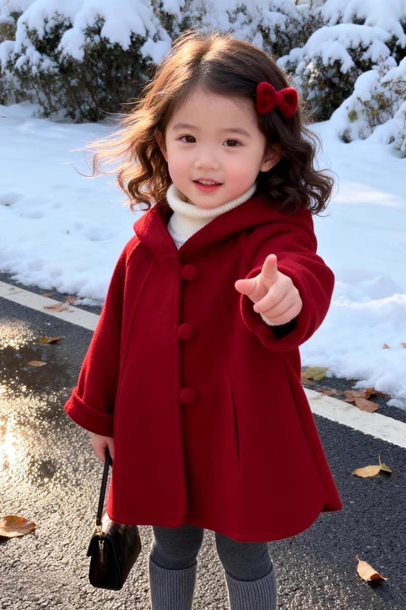 Abrigo de lana para niñas, oto - Winter Clothing For Toddlers reseña y precio