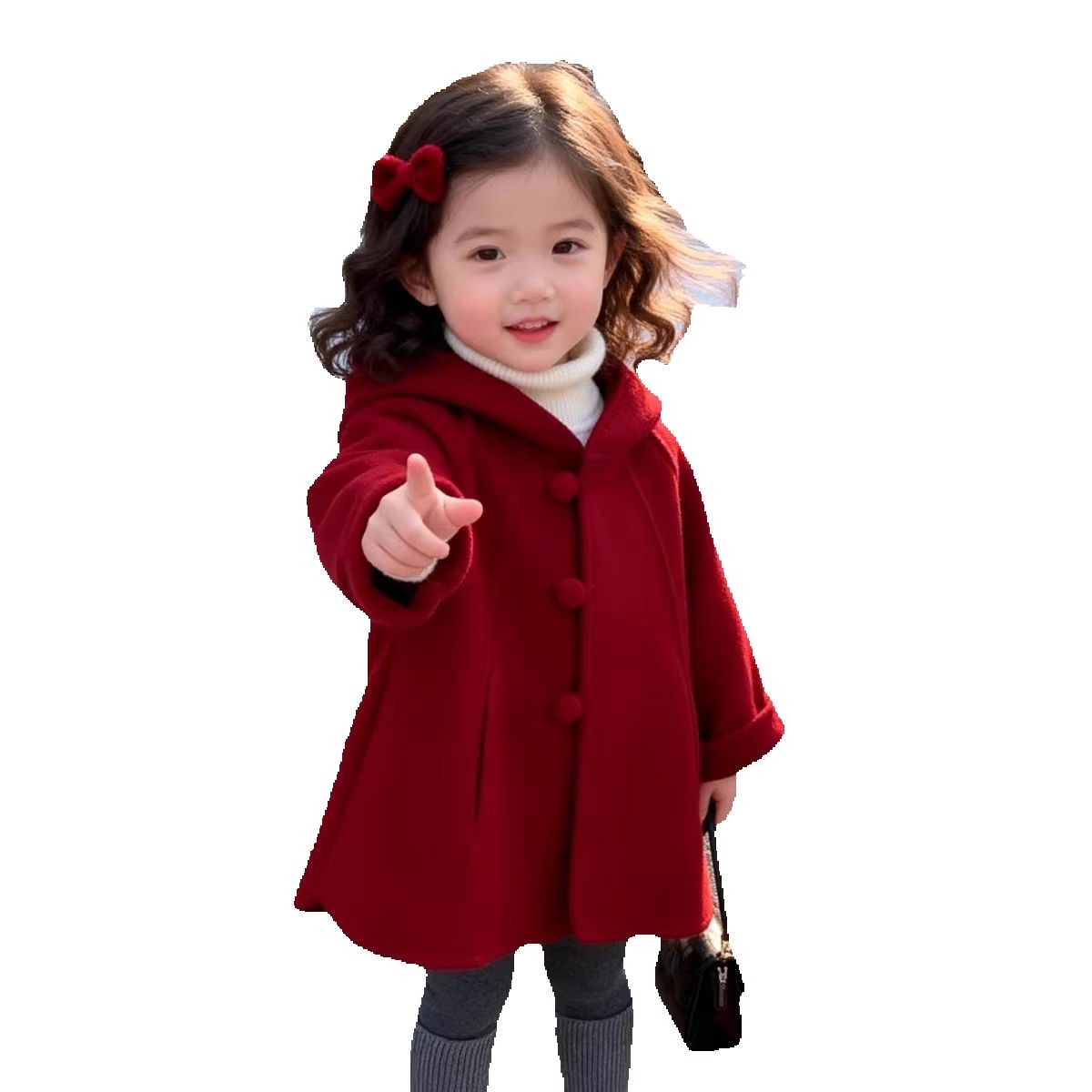 Abrigo de lana para niñas, oto - Winter Clothing For Toddlers reseña y precio