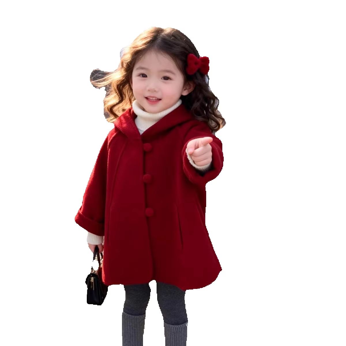 Abrigo de lana para niñas, oto - Winter Clothing For Toddlers reseña y precio