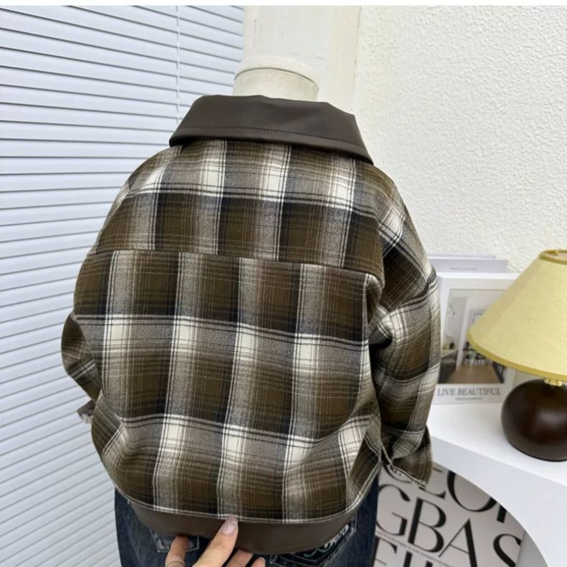 Chaqueta a cuadros para niños, - Winter Clothing For Toddlers reseña y precio