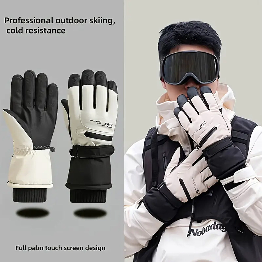 Guantes de esquí cálidos de in - Waterproof Mitten Ski reseña y precio